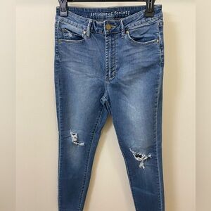 Articles of Society high waisted ripped Jeans